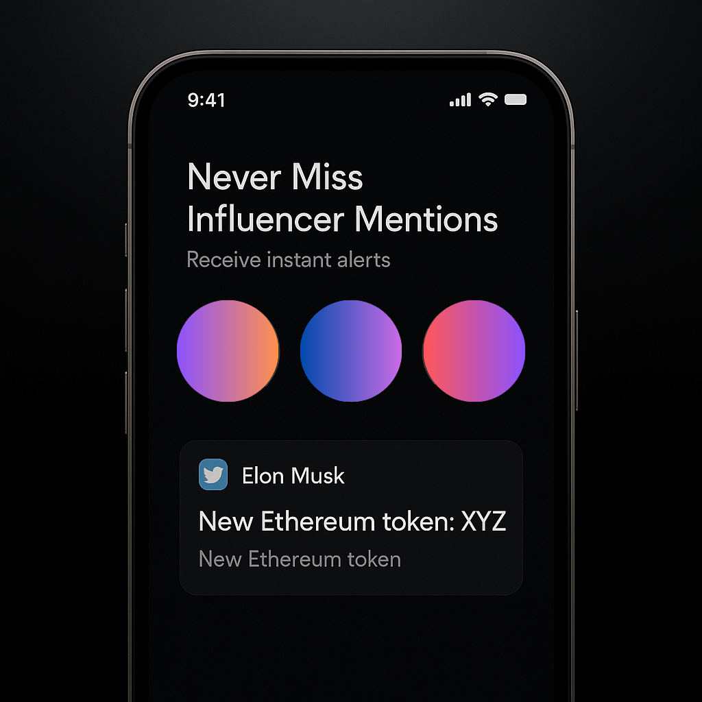 Twitter Alert Bot - Never miss influencer mentions